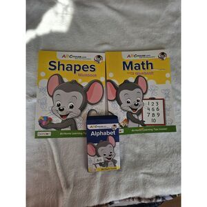 Bundle ABCmouse learning workbooks Shapes Math Alphabet